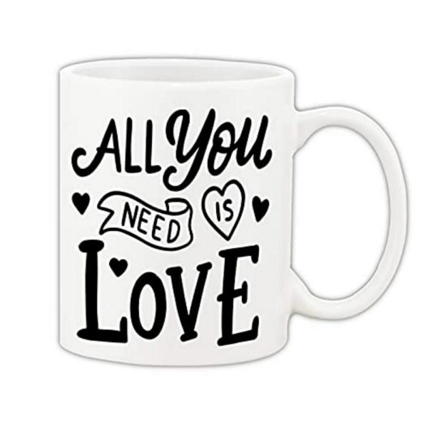 Mug Morning Love Mugs All You Need is Love Coffee Ceramic Mug 325ml