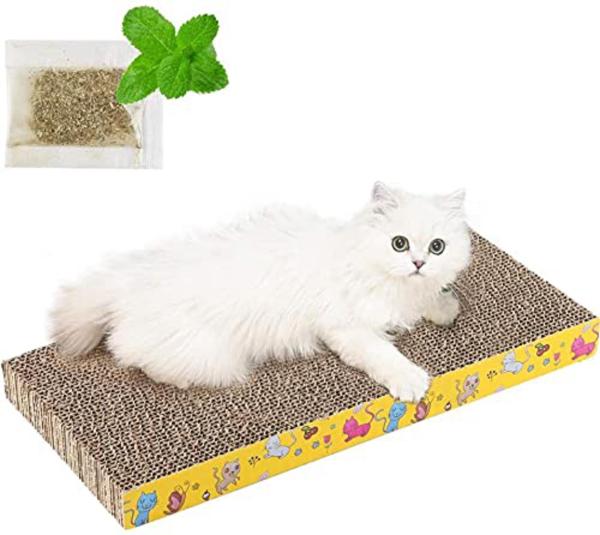 Pets Empire Cat Scratch Pad Indoor Cats With Catnip Kitty Scratch Pad Textures Reversible JioMart