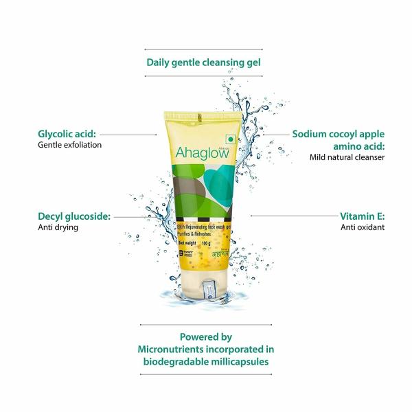 Ahaglow Face Wash No Parabens Sulfates 100g JioMart