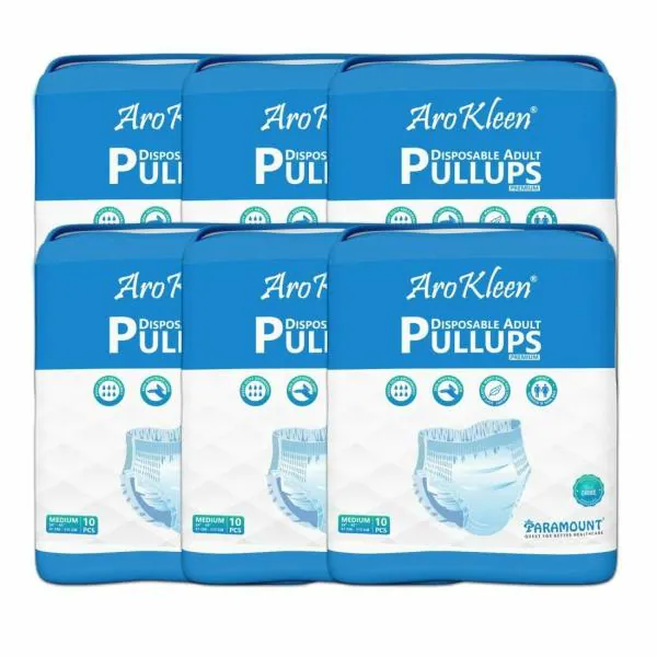 AroKleen Premium Pull Ups Pants Style Underwear Disposable Adult