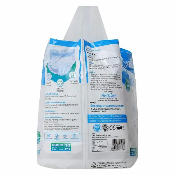 AroKleen Premium Pull Ups Pants Style Underwear Disposable Adult