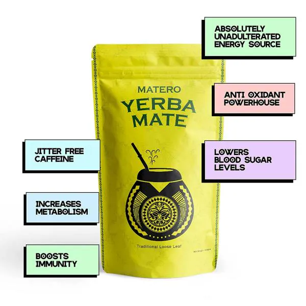 Matero Yerba Mate Traditional Loose Leaf With Filter Mate Straw JioMart