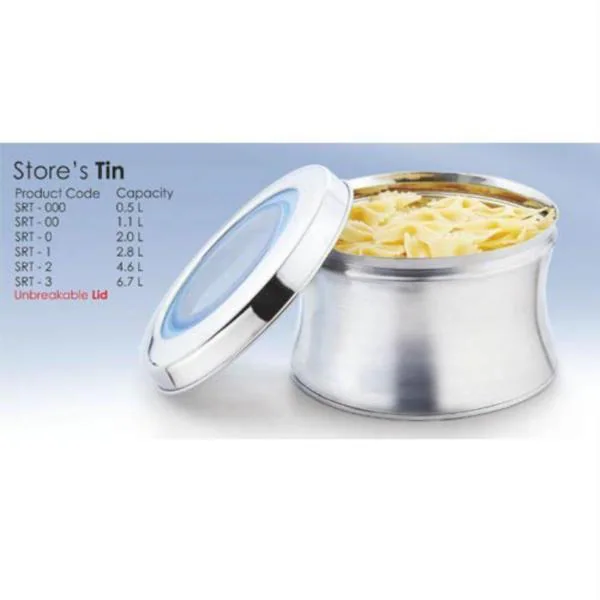 JVL Stainless Steel Kitchen Container 1.1L (Pack of 2) JioMart