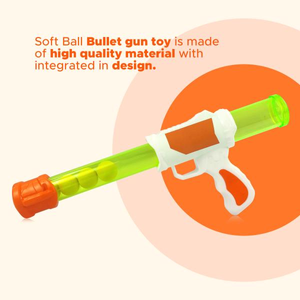 NHR Air Pressure Gun for Kids Soft Ball Air Shooting Gun Gun with 5