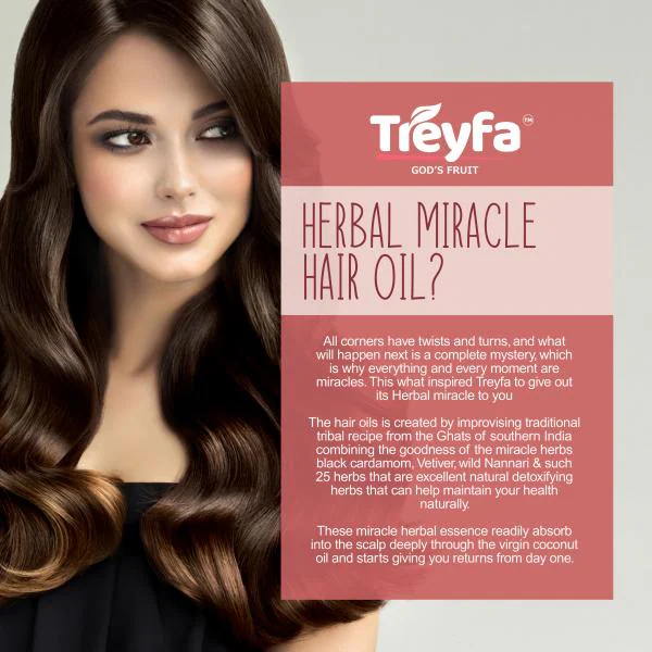 Treyfa Coconut Herbal Miracle Hair Oil For Anti Hairfall, Dandruff, Itchy  Scalp & Hair Growth Regimen For Women & Men, 200ml - JioMart
