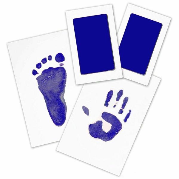 A Baby Cherry Blue Inkless Ink Pad For Baby Handprints And Footprints 3