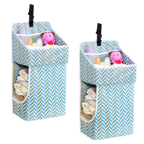 PrettyKrafts Nursery Organizer and Baby Diaper Caddy Hanging Diaper