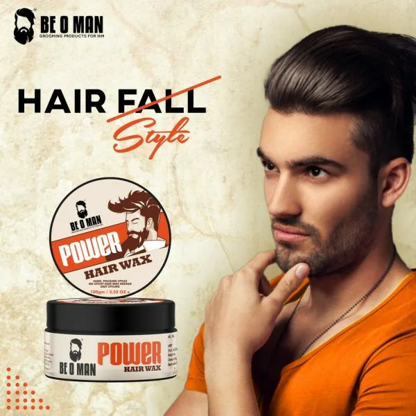 BE O MAN HAIR STYLING WAX for great remoldability, added texture and a  natural shine finish - JioMart