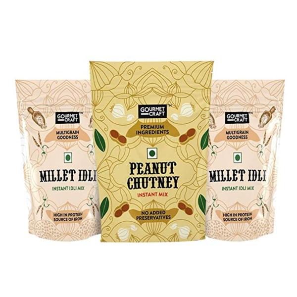 Gourmet Craft Vegetarian Combo of Instant Millet Idli Mix and Instant
