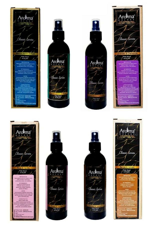 Aroma Galaxy Linen Fabric and Pillow Air Freshener for Home and Office