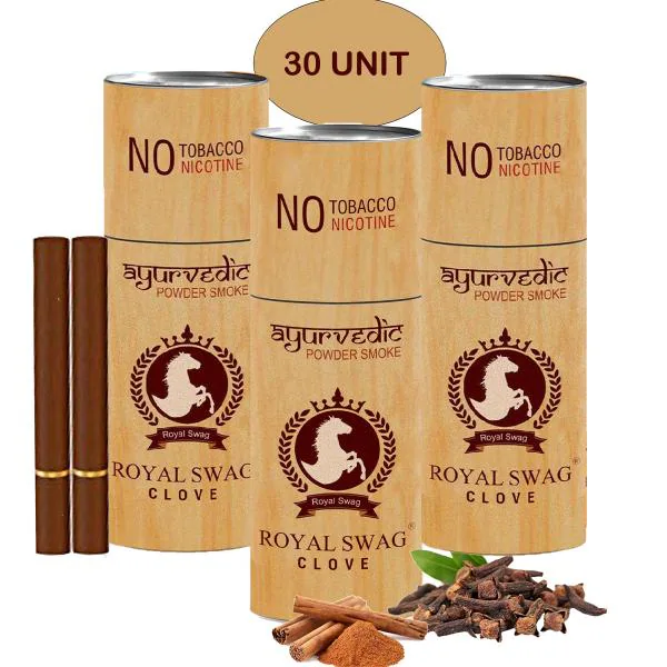 ROYAL SWAG Ayurvedic & Herbal Cigarette, Clove Flavour Smoke Tobacco
