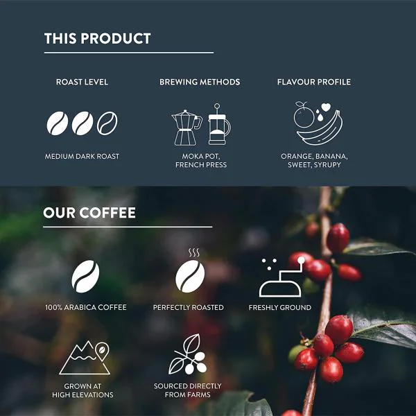 Third Wave Coffee El Diablo Blend Medium Dark Roast Whole Beans