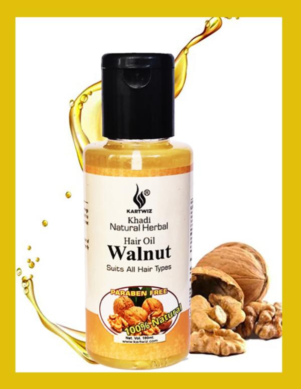 KHADI HERBAL Walnut Hair Oil Hair StrengthningGlowing Skin Pack