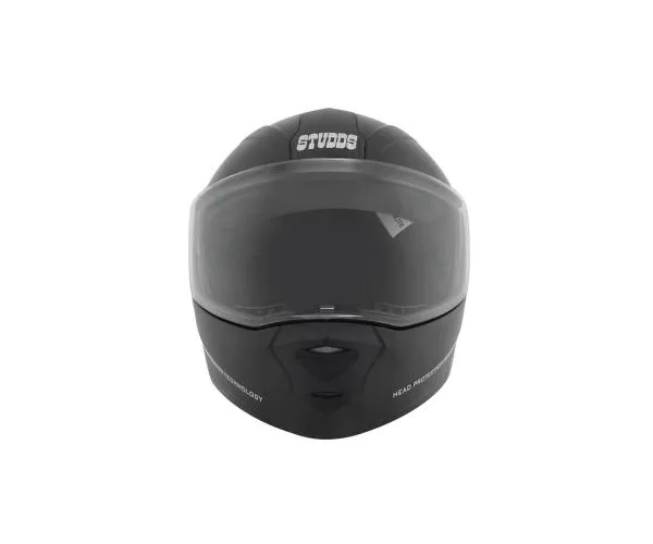 Studds Ninja Elite Black With Carbon Strip With Clear Visor Full Face