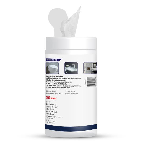 Cleno Toilet Cleaning Wet Wipes For all Toilet Areas like Toilet