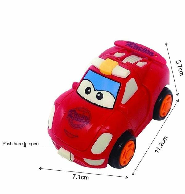 MIMY Pull Push Back Action Big Size Robot Car to Transformer Toy for