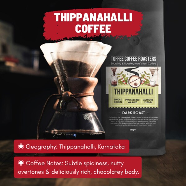 Toffee Coffee Roasters Thippanahalli Estate Coffee Whole Beans JioMart