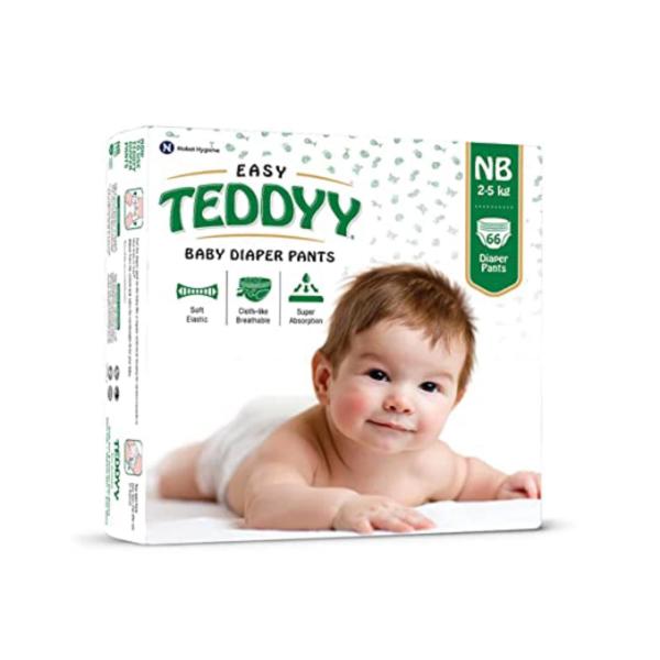 Teddyy White Easy Baby Diaper Pants (Pack Of 66) JioMart