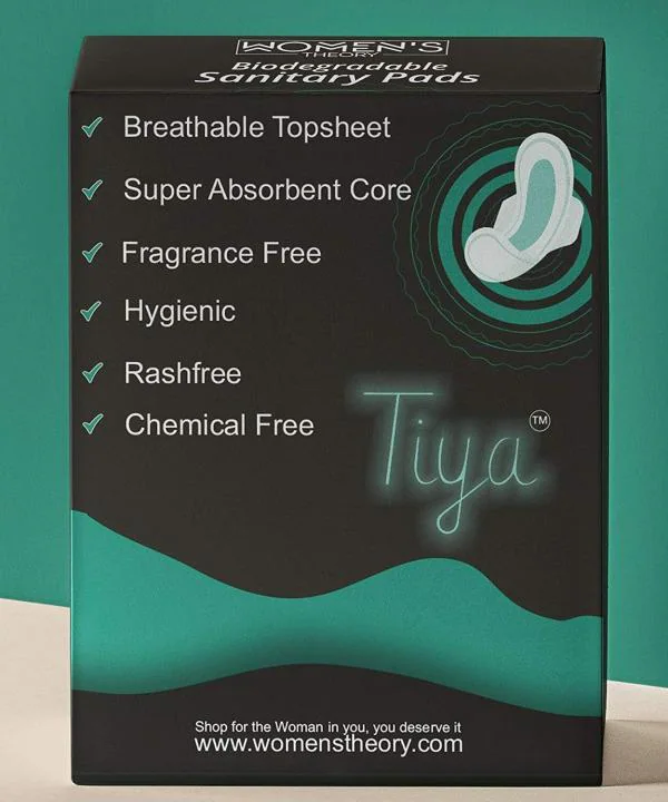 Women's Theory Biodegradable Sanitary pad 280mm regular size heavy flow & sensitive skin 60