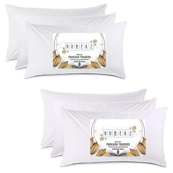 Homerz Hollow Cotton Fiber Pillow Set (White, 6) JioMart