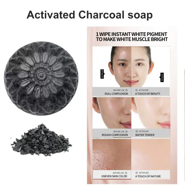 Charcoal Soap Bar Black 100g (100 g) JioMart