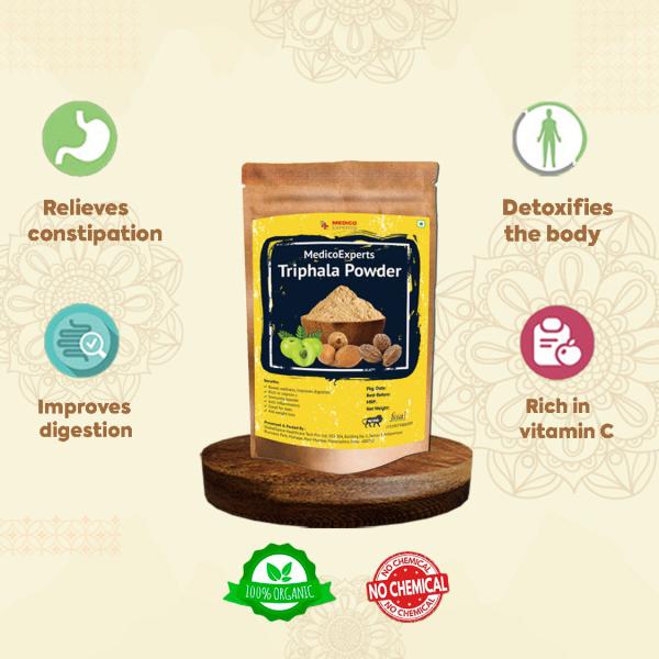 MedicoExperts Triphala Powder 200gm Helps In Constipation Relief