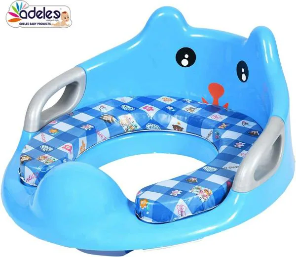 Odelee Blue CS Baby Cushioned Potty Seat with Easy Grip Handles and