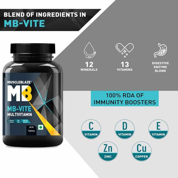 MuscleBlaze MBVite Daily Multivitamin with 51 Ingredients & 6 Blends