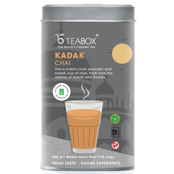 Teabox Kadak Chai 250 Grams India's Most Aromatic Cup Of Tea Fresh
