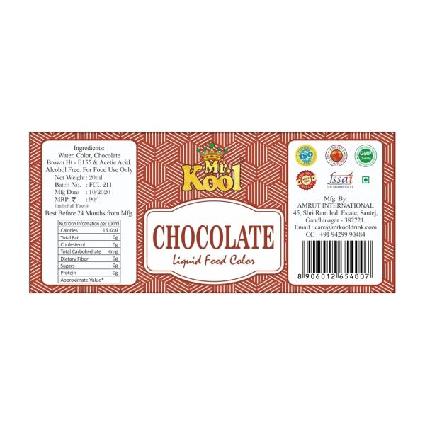 Mr.Kool Liquid Food Color Chocolate for Coloring Food Items 20ml JioMart