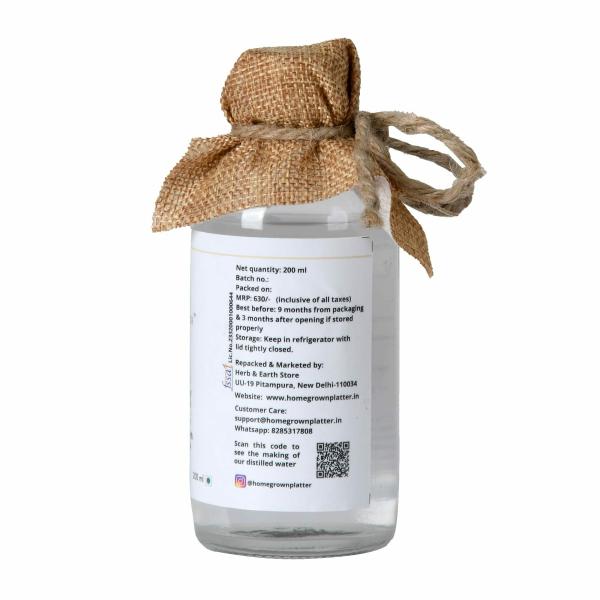 Homegrown Platter Edible Shyama Tulsi Ark for Headaches, Cough & Congestion (200 ml) Steam