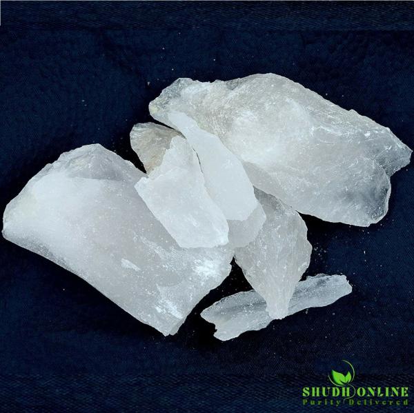 Shudh Online Alum Stone (2 Kg / 2000 g), Fitkari Stone, Fitkiri Block (100g), Fitakri, Patika