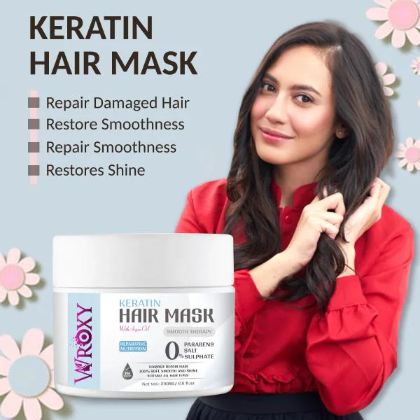 Keratin Hair Mask 200ml - For Intense Damaged Hair Repair - Salon Like Hair  Spa at Your Home - For Dry & Damaged Hair - JioMart