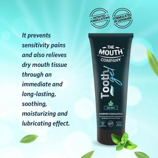 The Mouth Company Refreshing Cool Mint Toothgel, Alcohol Free Mint