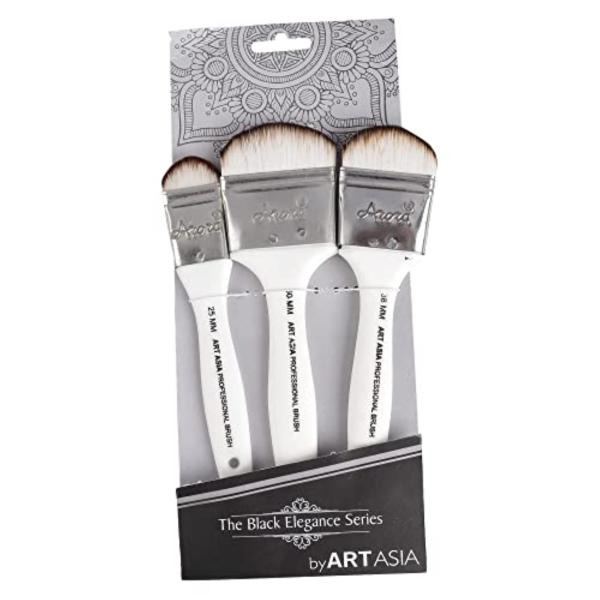 Assorted Size Paint Brushes 5-Pack Professional Paint Brush Set - Sizes: 12mm (1/2"), 25mm (1"), 38mm (1.5"), 50mm (2"), 63mm (2.5") Kids Paint Brushes - Foto 8