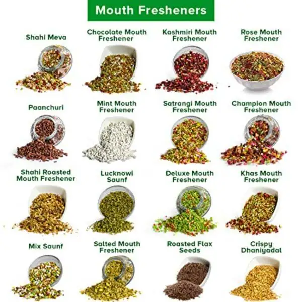 Vrunda's Satrangi Mouth Freshener Indian Mouthfreshner Natural Badishep
