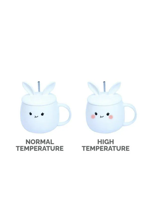 Lofa Pink Ceramic Coffee Mugs with Lid and Spoon JioMart