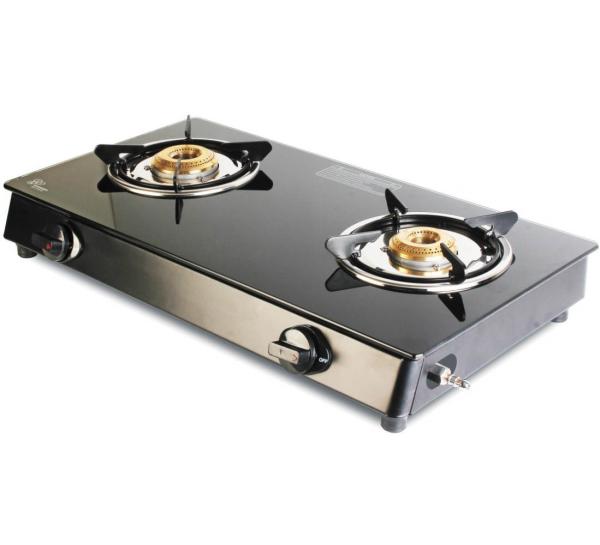 GOOD FLAME 2 Burners Nano Plus Black Glass Gas Stove JioMart