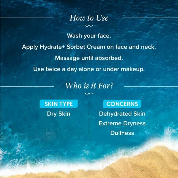 Aqualogica Hydrate+ Sorbet Cream Coconut Water, Hyaluronic Acid & Shea