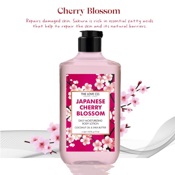 The Love Co. Japanese Cherry Blossom Body Lotion Daily Skin Moisture
