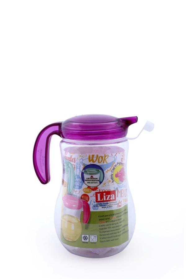 LIZA AONE Plastic Oil Dispenser Bottle Jug 1 Liter (Multicolor, 980ml