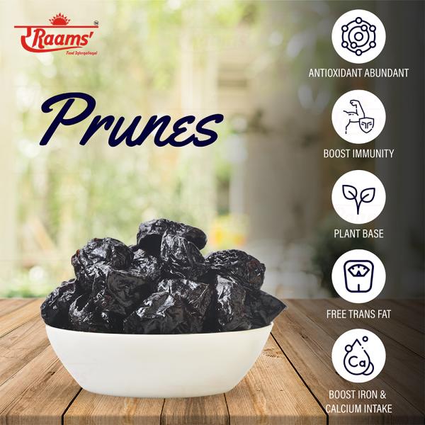 RRAAMS' PRUNES 250GM HEALTHY GLUTEN FREE ORGANIC FRUIT PRUNES 250GM