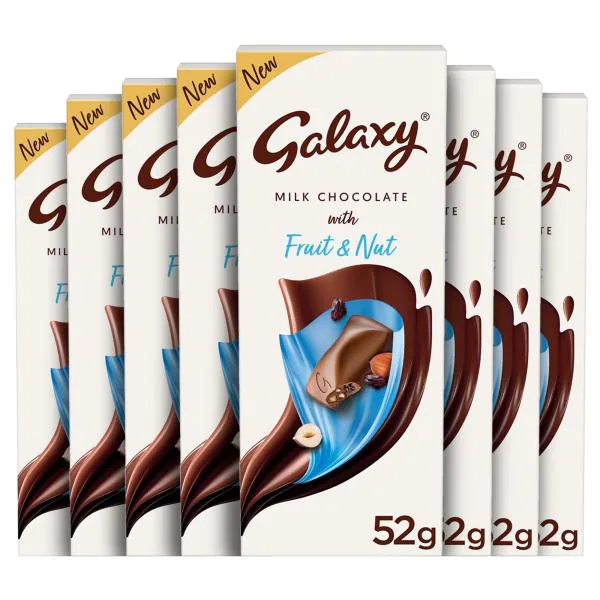 Galaxy Silky Smooth Milk Chocolate with Fruit & Nut , Rich and