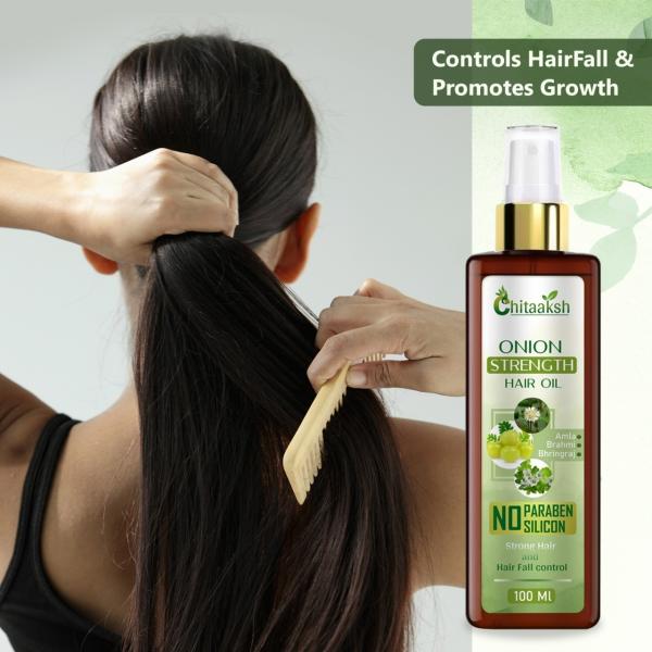 Onion Strength Hair Oil for Hair Regrowth, With Amla, Brahmi & Bhringraj  Hair Oil (100 ML+100ML) PACK OF 2 - JioMart