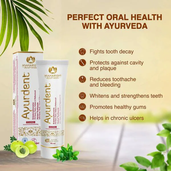 Maharishi Ayurveda Ayurdent Classic Ayurvedic Herbal Toothpaste (75 ml