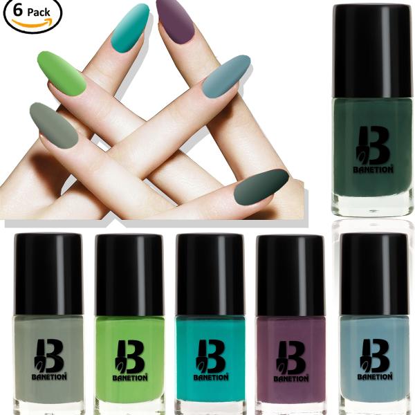Multicolor Matte Finish Nail Polish Pack of 6 (8 ml) JioMart