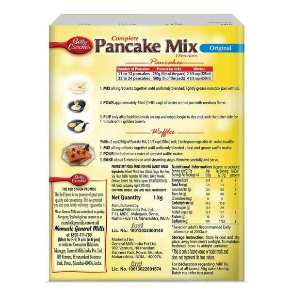 Betty Crocker Pancake Mix, Original 1 kg JioMart