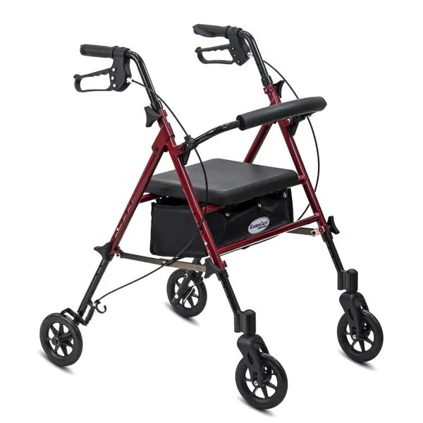 KosmoCare Premium Imported Folding Rollator Walker with Seat JioMart