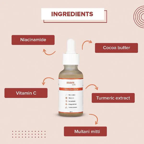 mars by GHC Vitamin C Face Serum for Men, Deep Nourishment and Skin