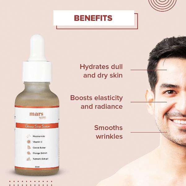 mars by GHC Vitamin C Face Serum for Men, Deep Nourishment and Skin